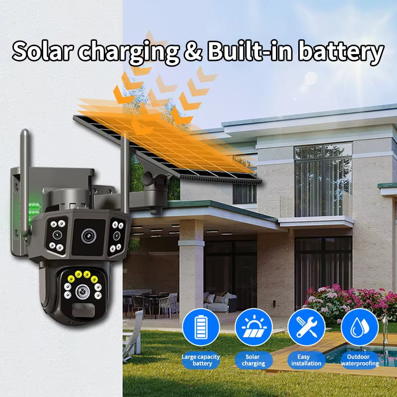 V41 4G 8MP Outdoor Solar Security Camera