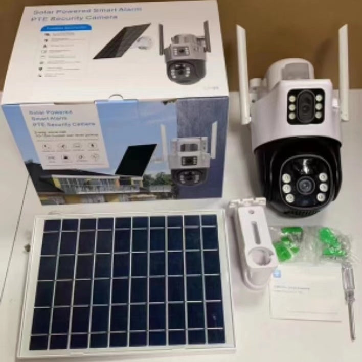 V44 Solar-Powered 4g security Camera with HD Color Monitoring Motion Detection