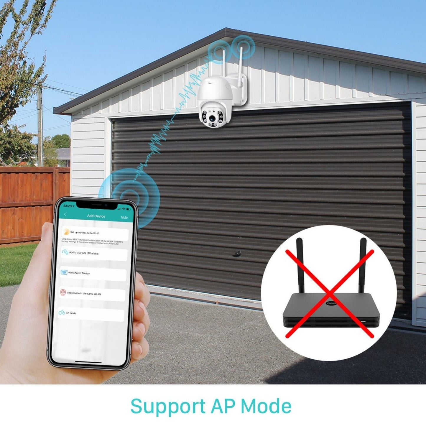 A6 3MP WiFi Camera with 10x Digital Zoom Pan/Tilt