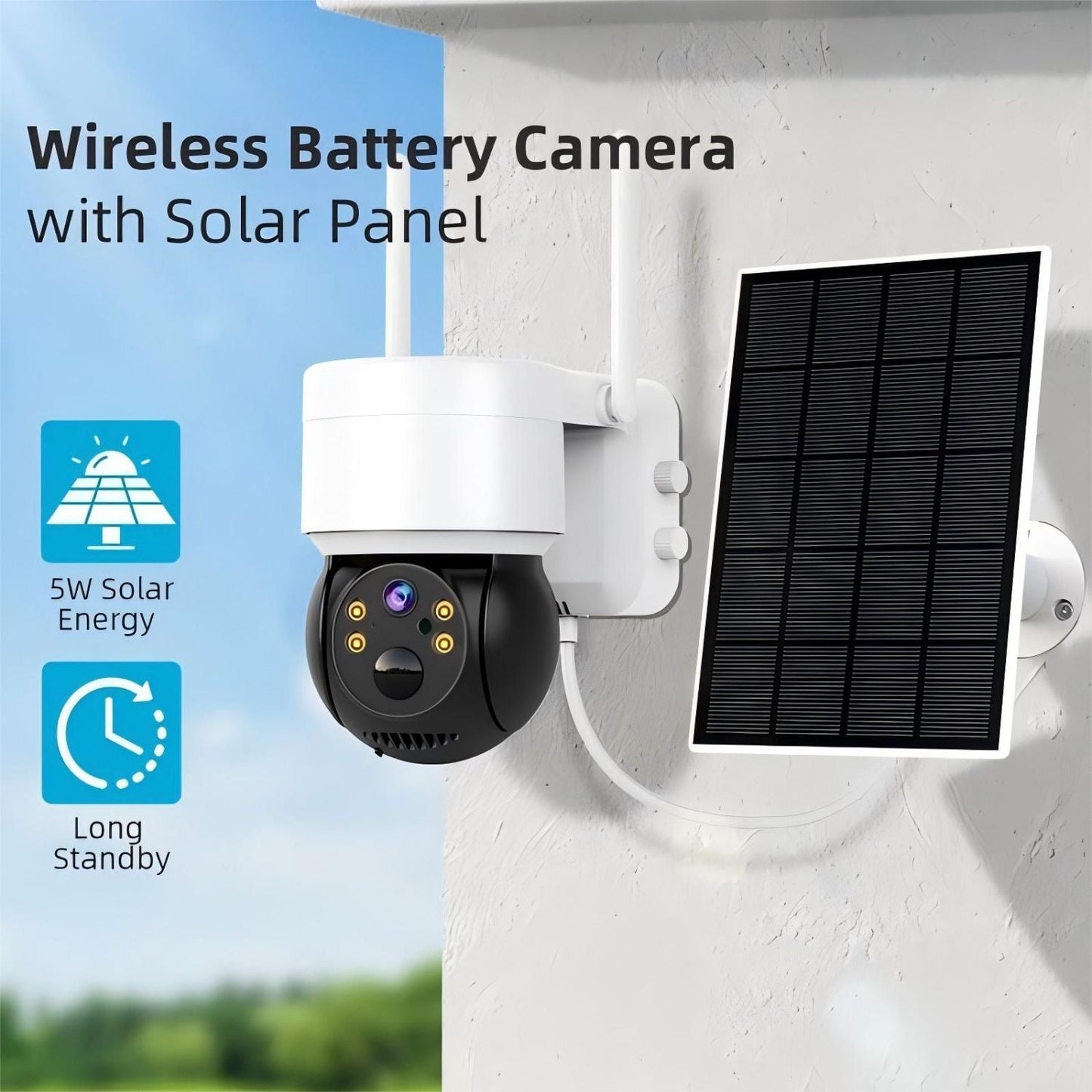 TQ2 Full HD 1080P WiFi Solar Battery PTZ